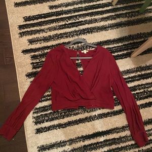 Urban outfitters cropped blouse.